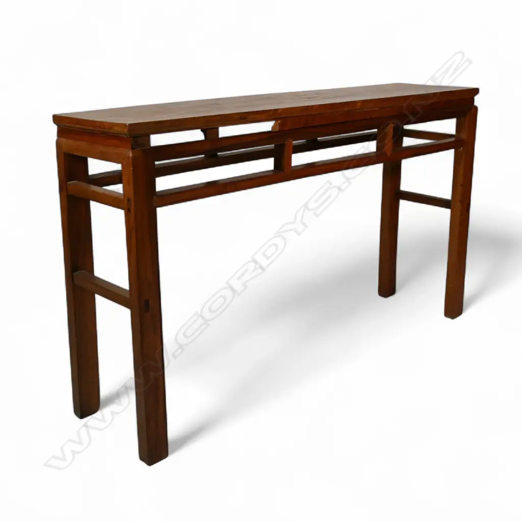 A tall vintage Chinese hardwood altar table, Image 1++